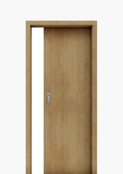 Porte coulissante à galandage Chêne Européen