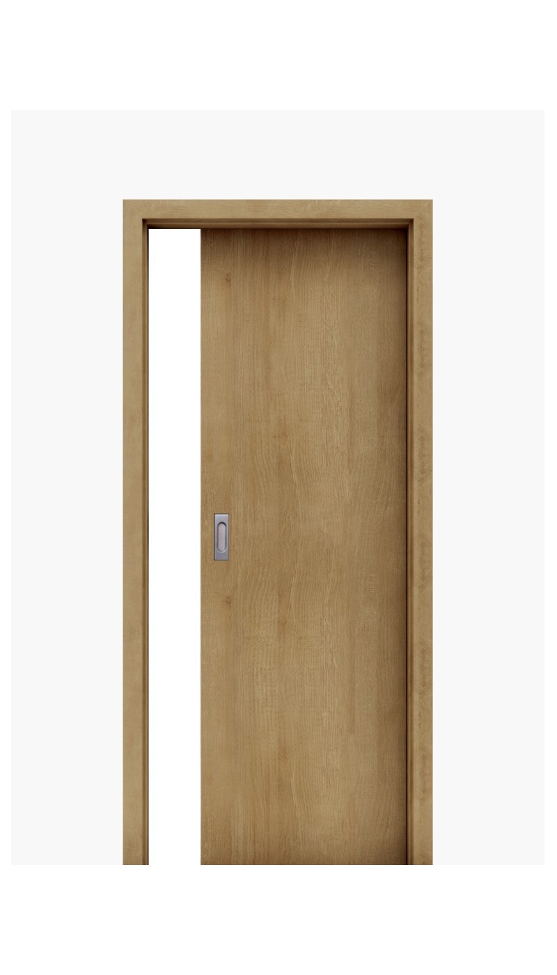 Porte coulissante à galandage - Klak Menuiserie