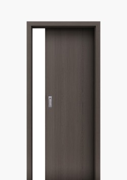 Porte coulissante à galandage Anthracite