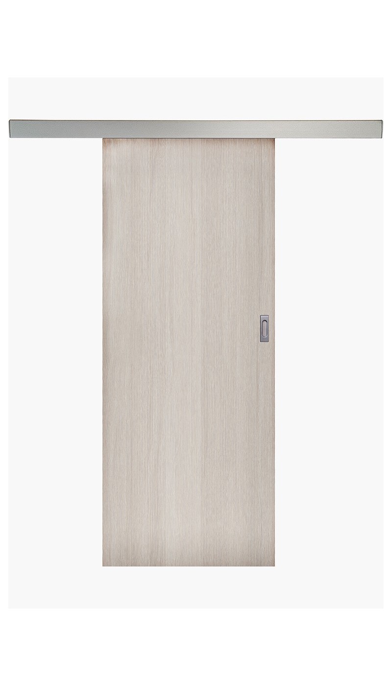 Porte coulissante en applique Cèdre Forte