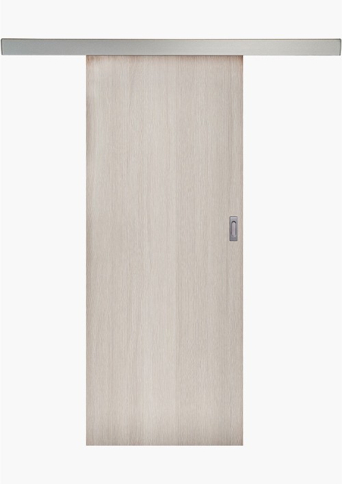 Porte coulissante en applique Cèdre Forte