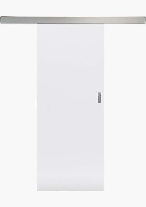 Porte coulissante en applique Blanche