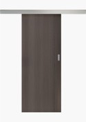 Porte coulissante en applique Anthracite