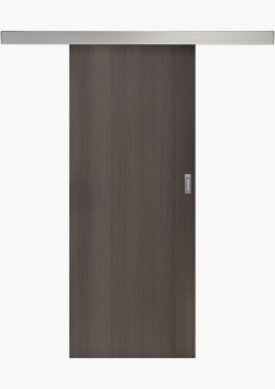 Porte coulissante en applique Anthracite