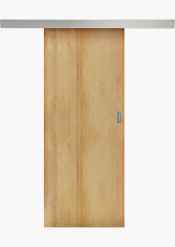 Porte coulissante en applique Chêne Européen