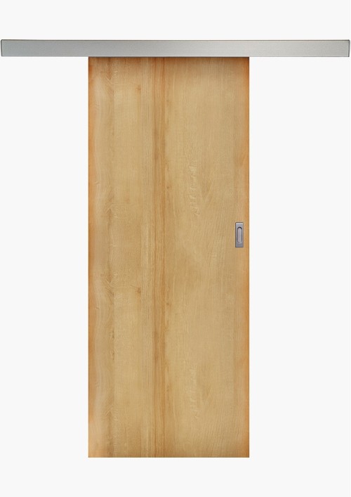 Porte coulissante en applique Chêne Européen