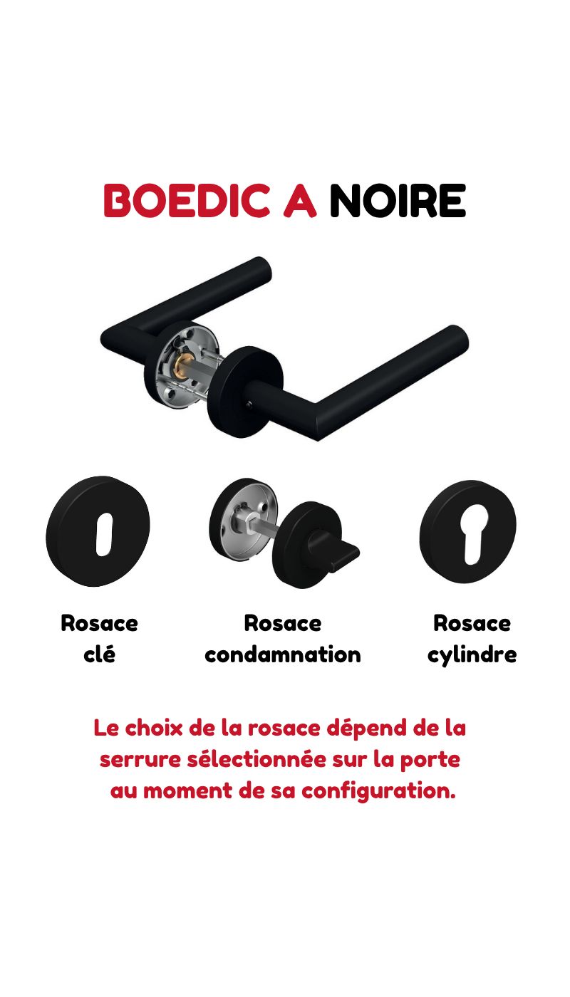 Poignée Boëdic A noire