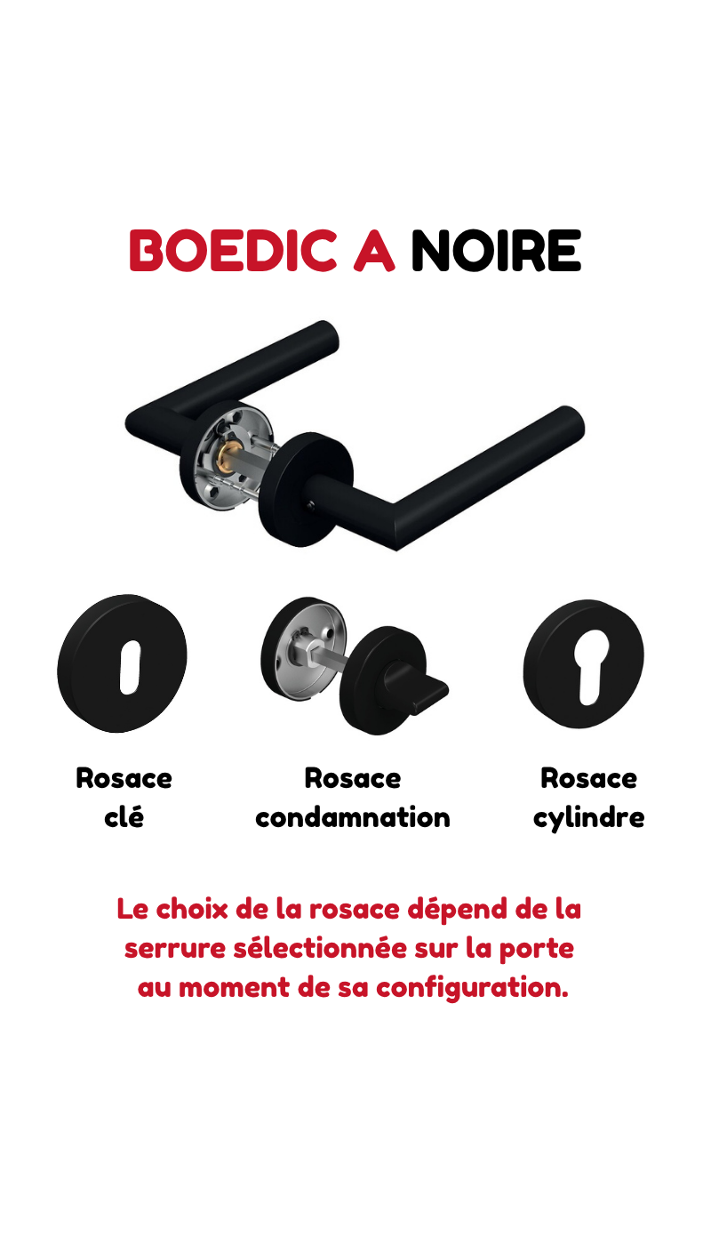 Poignée Boëdic A noire