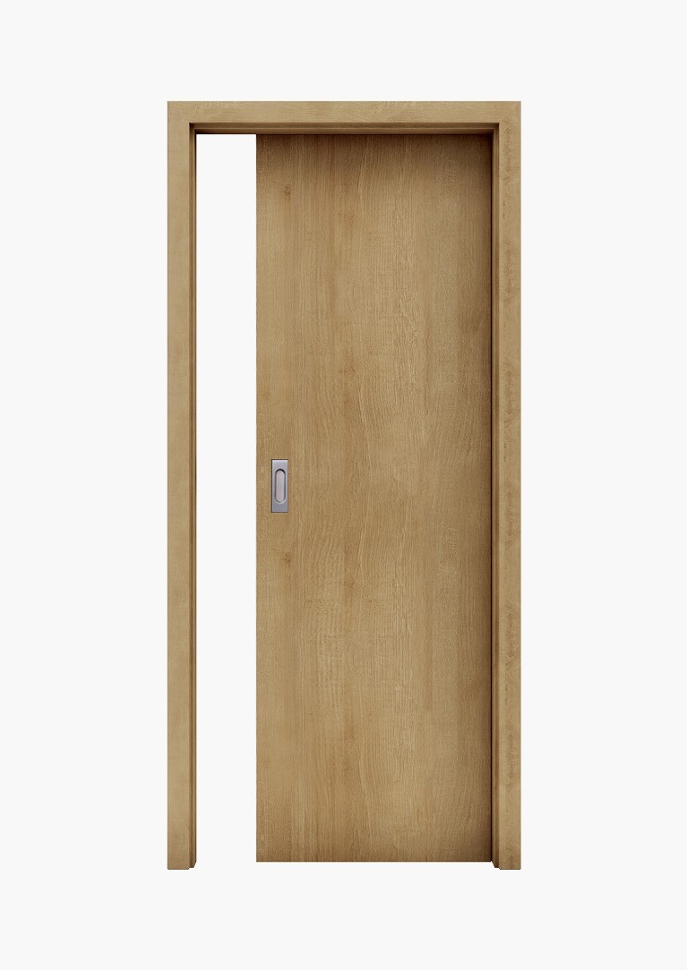 Porte coulissante à galandage - Klak Menuiserie