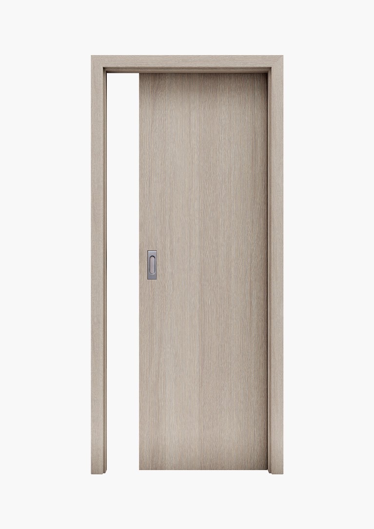Porte coulissante à galandage - Klak Menuiserie