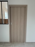 Porte coulissante à galandage Chêne Européen